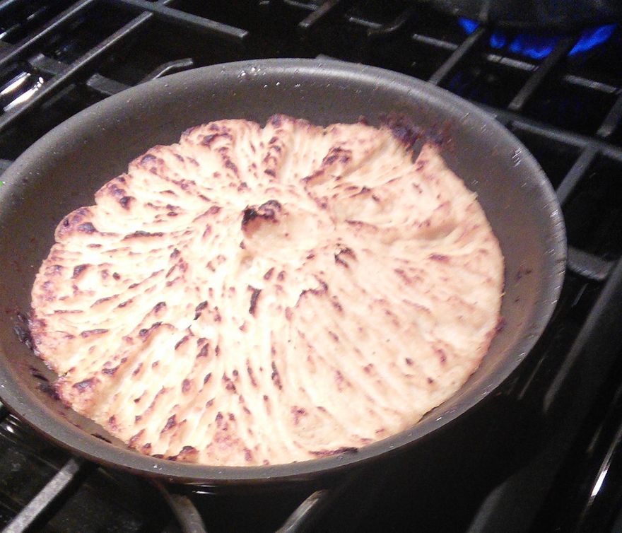 After peaks are browned....