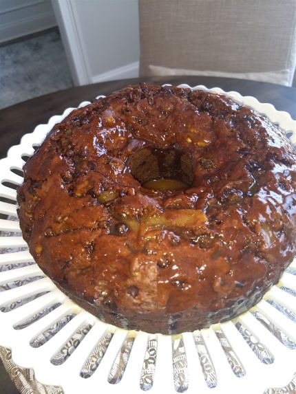 Just baked this harvest apple cake
