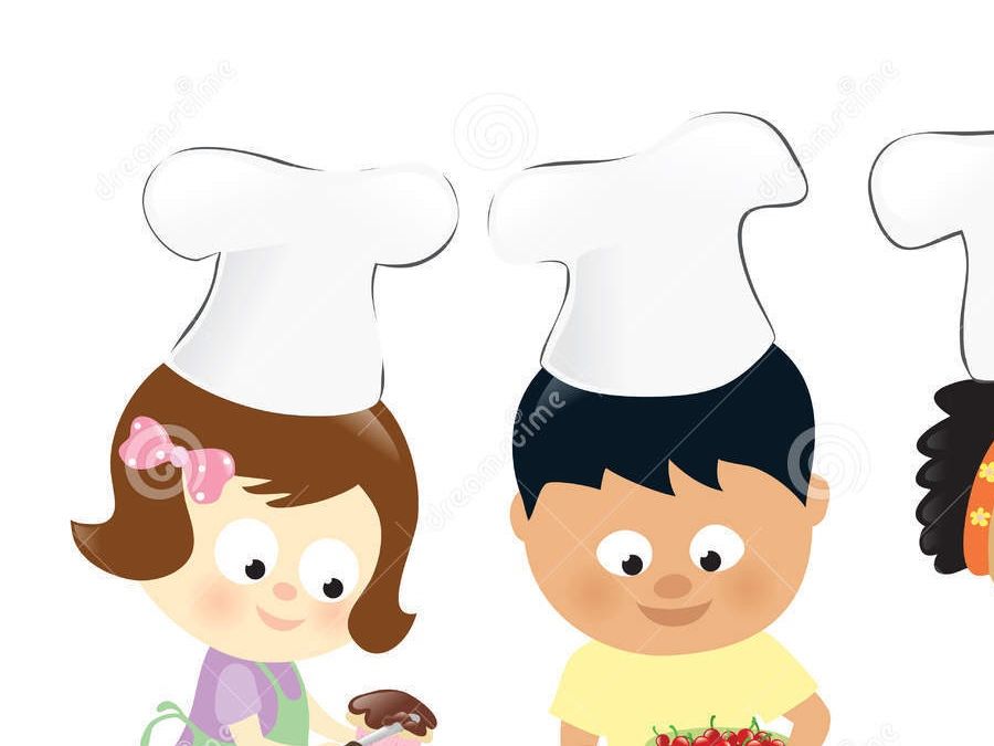 Kids love cooking together